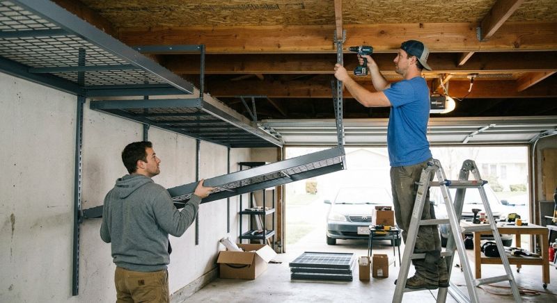 Ceiling Rack Installation in Rockville, MD