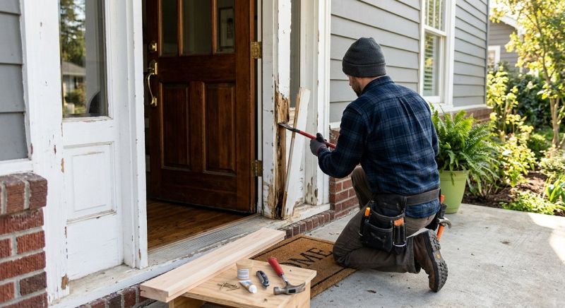 Exterior Door Trim Repair in Kansas City, KS