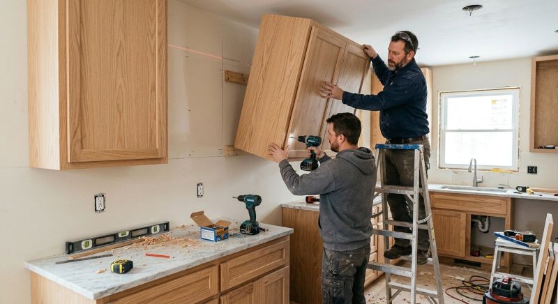 Glazed Cabinets Installation in Dayton, OH